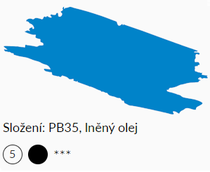 Olejová barva Umton 20ml – 0093 Coelinová modř brilantní - 