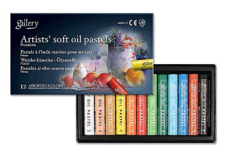 Olejový pastel Gallery Artist - sada 12 ks - 