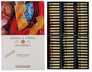Olejový pastel Sennelier - sada 72 ks - Universal - 