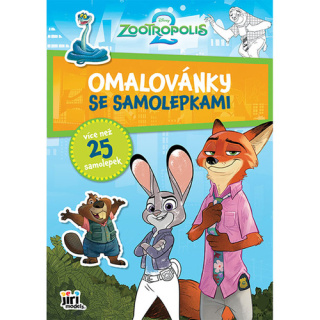 Omalovánky A4 se samolepkami Zootropolis - 