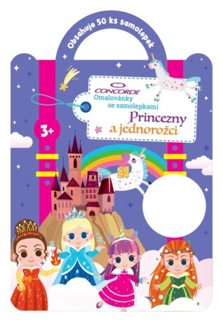 Omalovánky se samolepkami Princezny a jednorožci - Neznámý