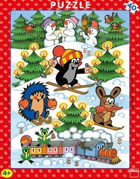 Puzzle Krtek na sněhu 40 dílků - neuveden