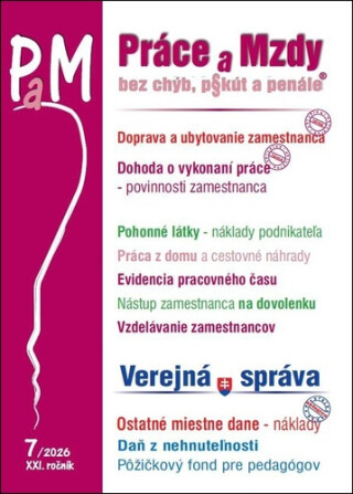 PAM 7/2026 Doprava zamestnanca, Pohonné látky - 
