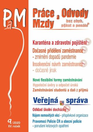 PaM 9/2020 - Zdravotní pojištění a karanténa - Ladislav Jouza