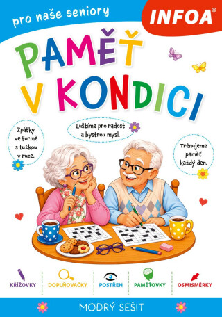 Paměť v kondici - modrý sešit pro seniory - 