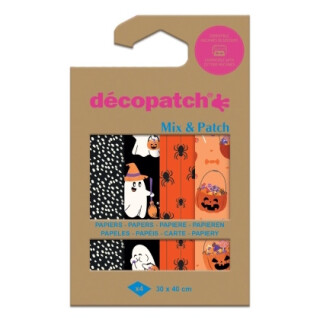 Papíry na dekupáž 4ks – Halloween - 