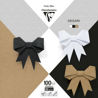 Papíry na origami Clairefontaine 20x20cm, 100ks – Neutral - 