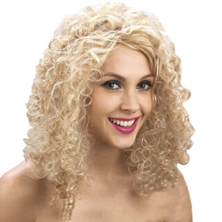 Paruka Blond - kudrnaté vlasy (poškozené) - neuveden