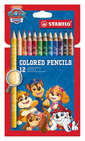 Pastelka - STABILO PAW Patrol - 12 ks sada - s potisky PAW Patrol - 