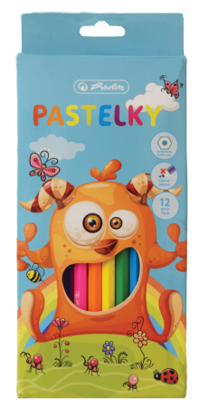 Pastelky barevné příšerka, 12 ks - 