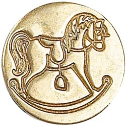 Pečetní hlava Manuscript 17mm – Kůň - 