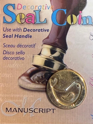 Pečetní hlava Manuscript 17mm – Ptáček - 