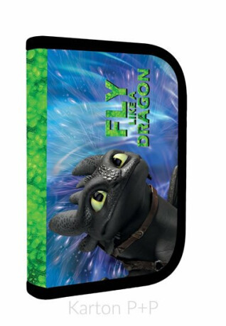 Penál 1 patrový, 2 chlopně, prázdný Jak vycvičit draka - neuveden