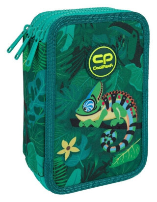 Penál 3 zipy Jumper TROPIC - vybavený - 