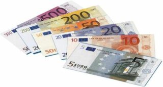 Eura - peníze do hry na kartě - neuveden