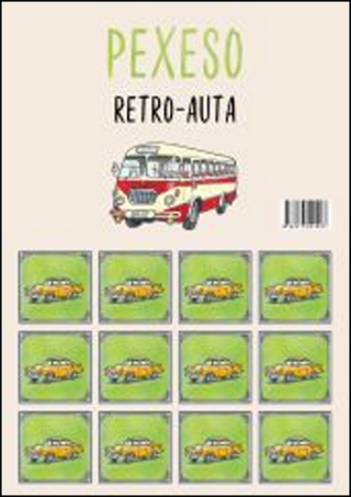 Pexeso Retro-Auta - Jana Uhlířová