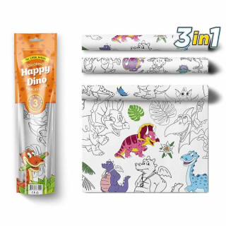 PEXI Malovací ubrusy 3v1 - Šťastní Dinosauři (Happy Dino) - neuveden