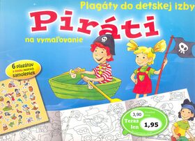 Piráti Plagáty do detskej izby na vymaľovanie - 