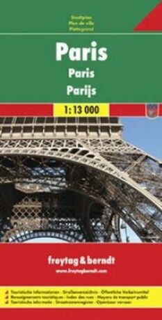 Plán města Paříž 1 :13 000 - neuveden
