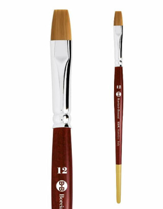 Plochý syntetický štětec serie 15/C – velikost 0 - 