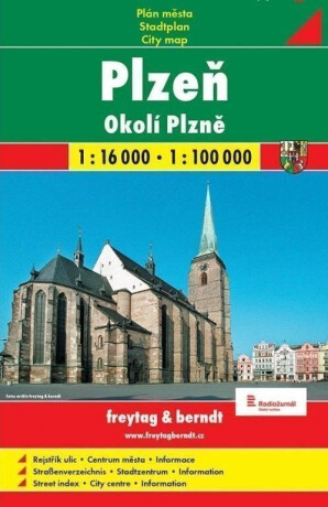 Plzeň mapa 1:16 000 - neuveden