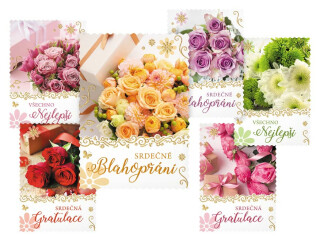 Pohlednice sr R062 E glitr+výsek+UV - 