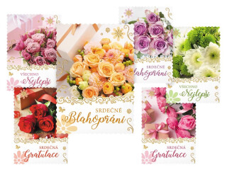 Pohlednice sr R062 E glitr+výsek+UV - 