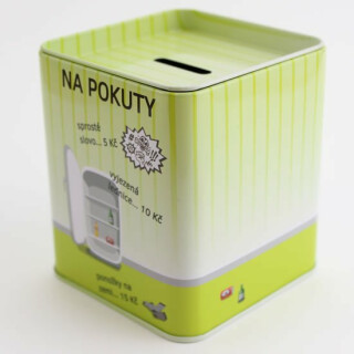 Pokladnička Na pokuty - Plechové pokladničky (Defekt) - 