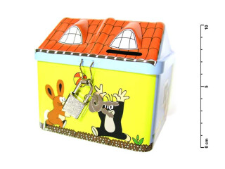 Pokladnička plechová 170801 Krteček domeček - neuveden