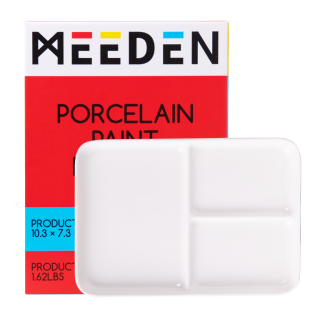 Porcelánová paleta / miska se 3 důlky 25x18cm - 