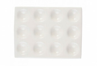 Porcelánová paleta obdélníková 12 důlků - 