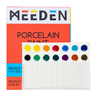 Porcelánová paleta obdélníková 22 důlků 14x19cm - 