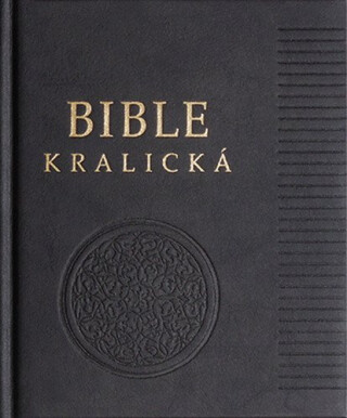 Poznámková Bible kralická černá, pravá kůže - neuveden