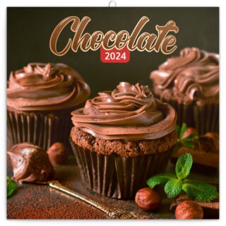Kalendář 2024 poznámkový: Čokoláda, voňavý, 30 × 30 cm - neuveden