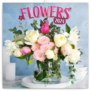 Poznámkový kalendář Květiny 2024 - neuveden