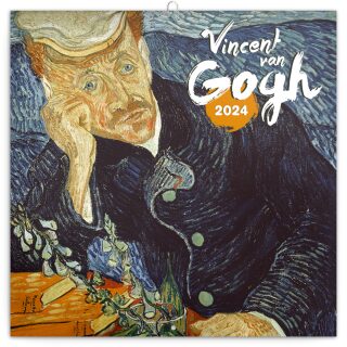 Kalendář 2024 poznámkový: Vincent van Gogh, 30 × 30 cm - neuveden