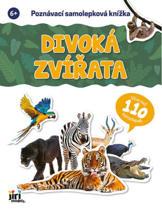 Poznávací samolepková knížka Divoká zvířata - 