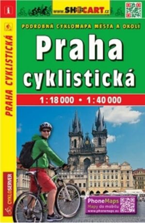 Praha cyklistická 1:18 000/1:40 000 - neuveden