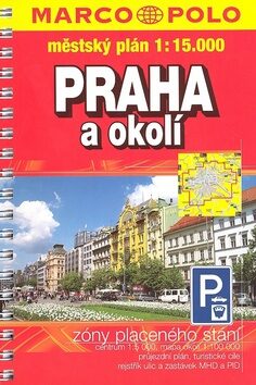Praha + okolí  1:15.000 městský plán - neuveden