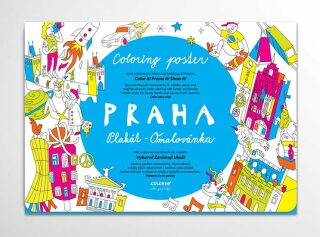 Praha - Plakát omalovánka - neuveden