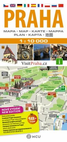 Praha - plán města 1:10 000 - neuveden