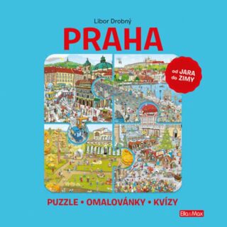 Praha - Puzzle, omalovánky, kvízy - Libor Drobný,Ema Potužníková