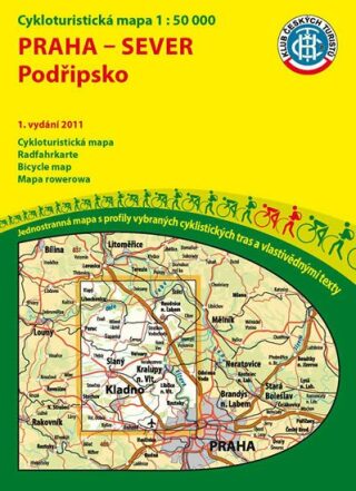 Praha sever-Podřipsko 1:50T/KČT Cykloturistická mapa - neuveden