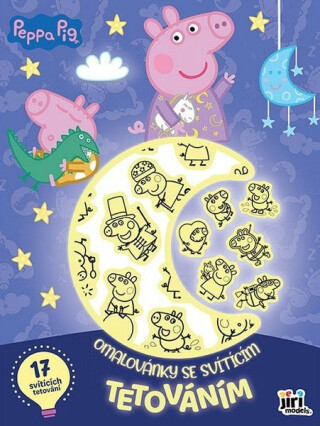 Omalovánky se svítícím tetováním Prasátko Peppa - -