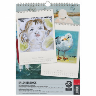 Prázdný kalendář k domalování A4 - 