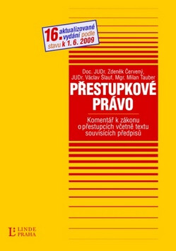 Přestupkové právo - Zdeněk Červený