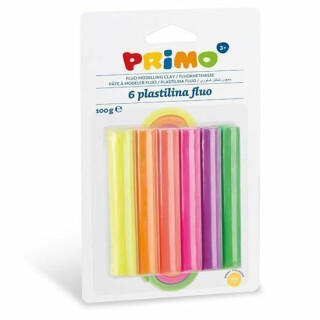 PRIMO plastelína FLUO 6 x 17 g - neuveden