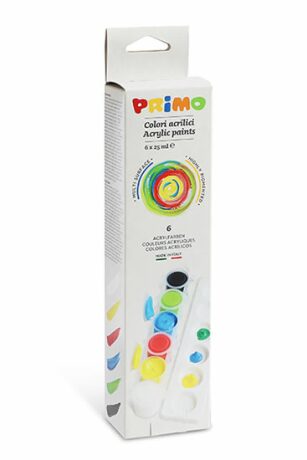 PRIMO prstové barvy 6 x 25 ml - neuveden