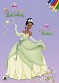 Princezna a žabák - omalovánka - 