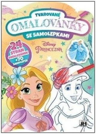 Tvarované omalovánky se samolepkami - Princezny - neuveden
